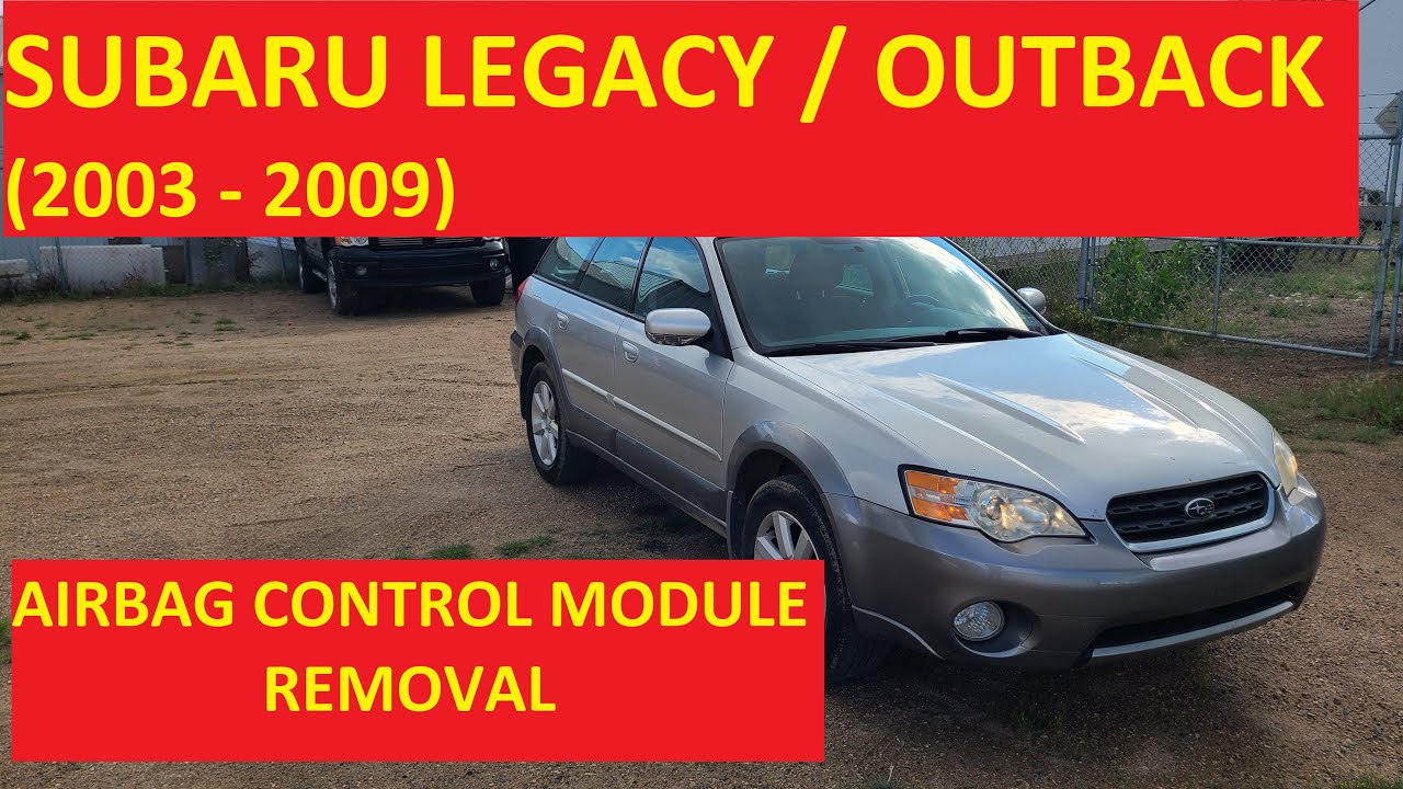 Subaru Legacy Outback - СНЯТИЕ/ЗАМЕНА МОДУЛЯ УПРАВЛЕНИЯ ПОДУШКАМИ БЕЗОПАСНОСТИ (2003 - 2009)