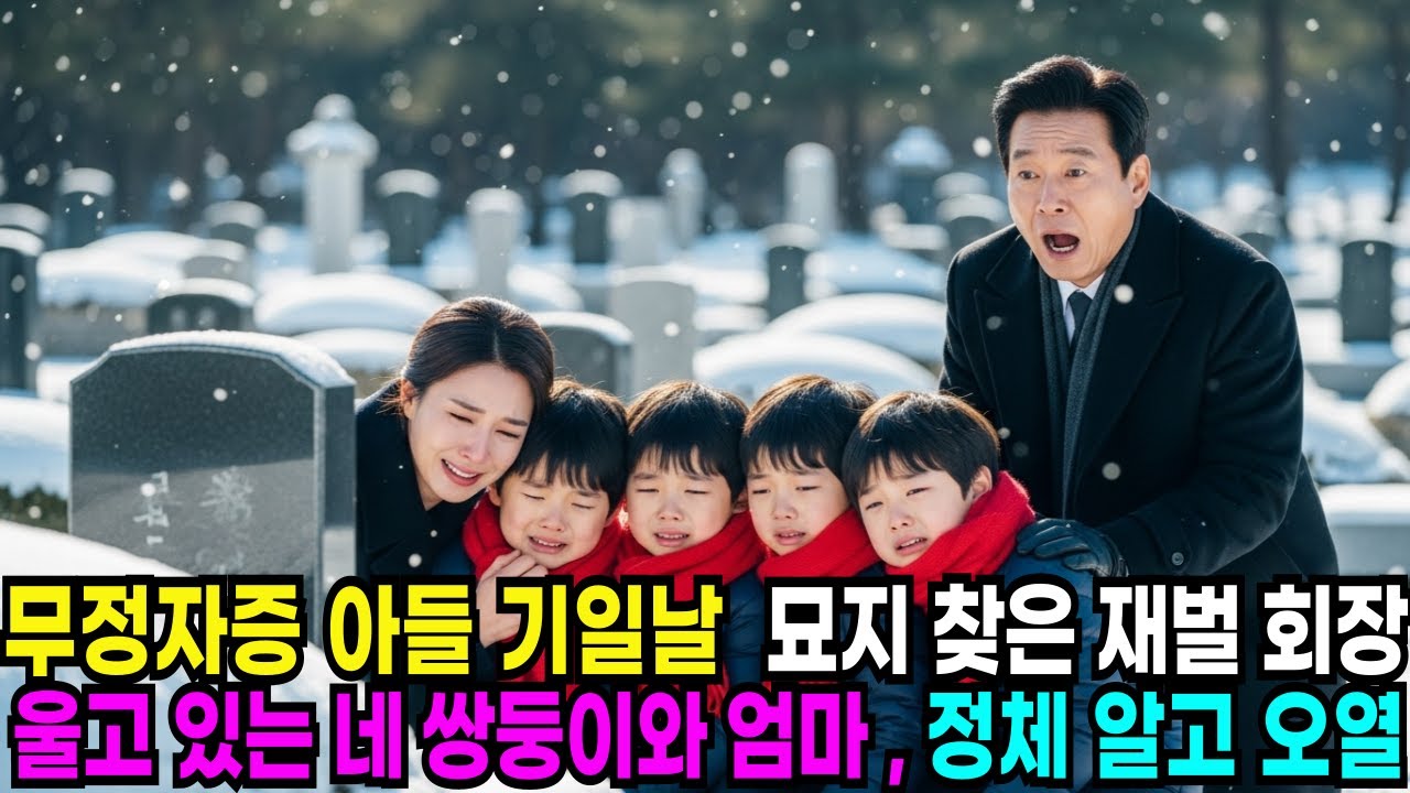 무정자증 아들 기일날 묘지 찾은 재벌 회장 울고 있는 네쌍둥와 엄마 정체 알고 오열 하는데#사연라디오 #감동사연 #오디오북 #인생사연