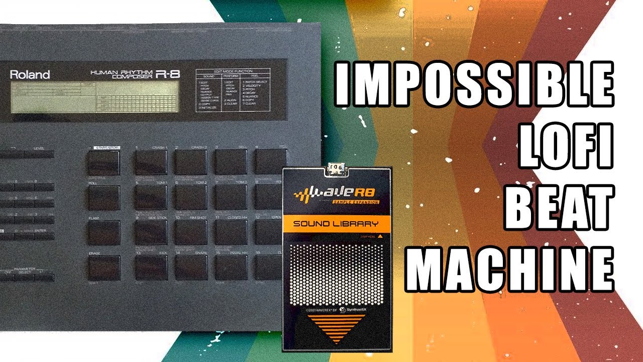 Lofi beats with the Roland R8 vintage drum machine and WaveRex WaveR8 card / Review and demo