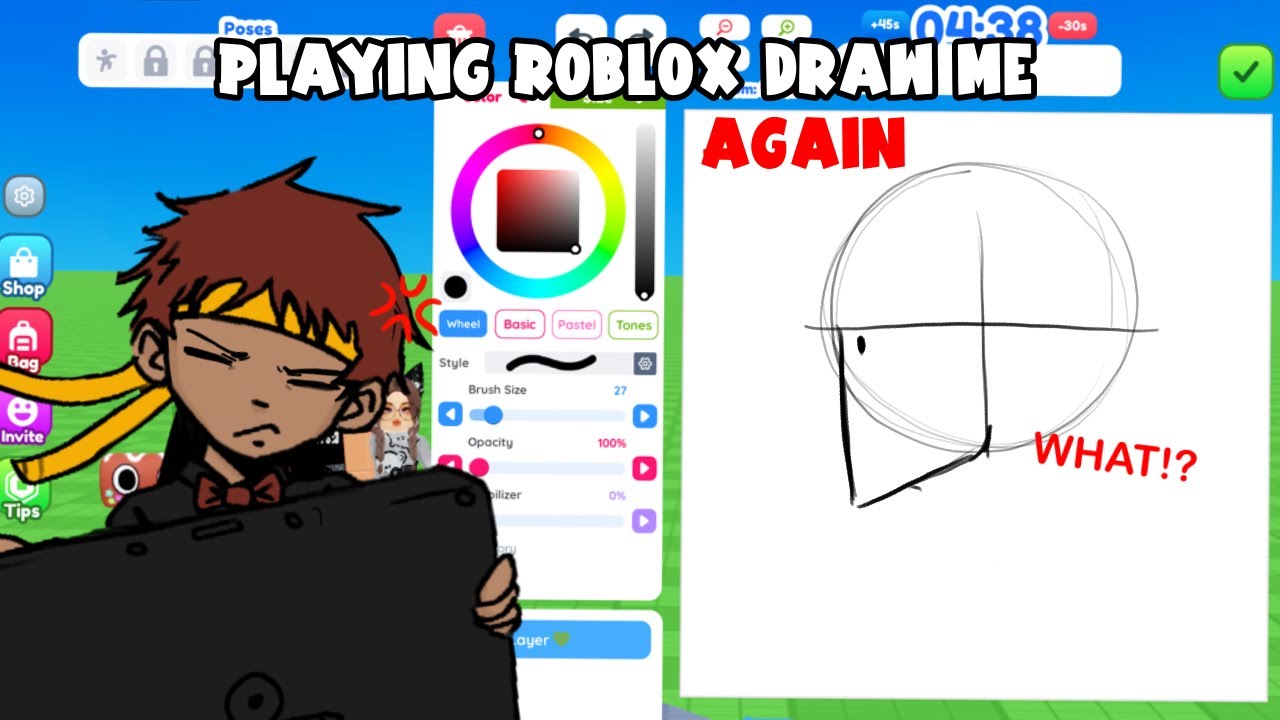 ARTIST PLAYS ROBLOX DRAW ME!! (AGAIN)