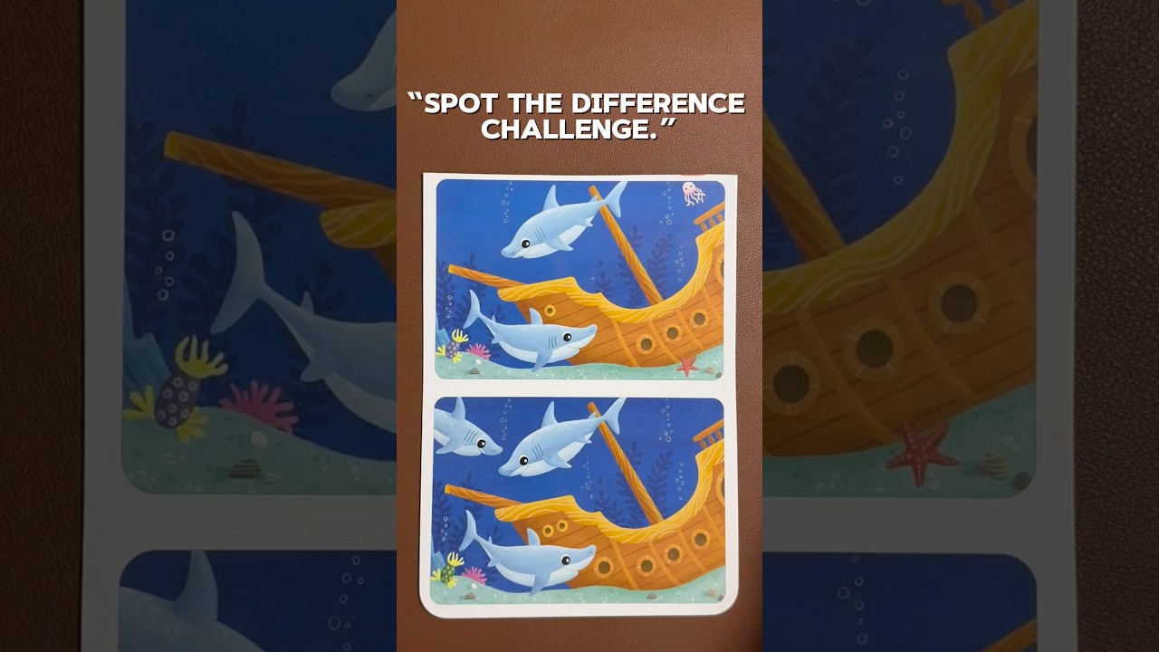 Find the Difference | Quick Eyes Challenge #findthedifference #visualchallenge #adultpuzzle