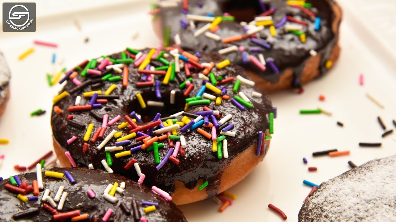 Chocolate Donuts | Easy Homemade Doughnuts Recipe By Lip Smacking Food