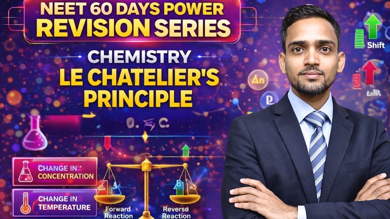 NEET 60 Days | Le Chatelier’s Principle in One Shot | Chemical Equilibrium | NEET 2026 | AK Sir
