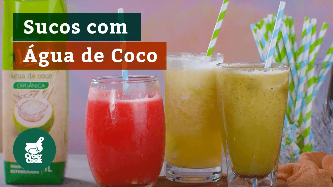 Saúde: faça mais Sucos com Água de Coco