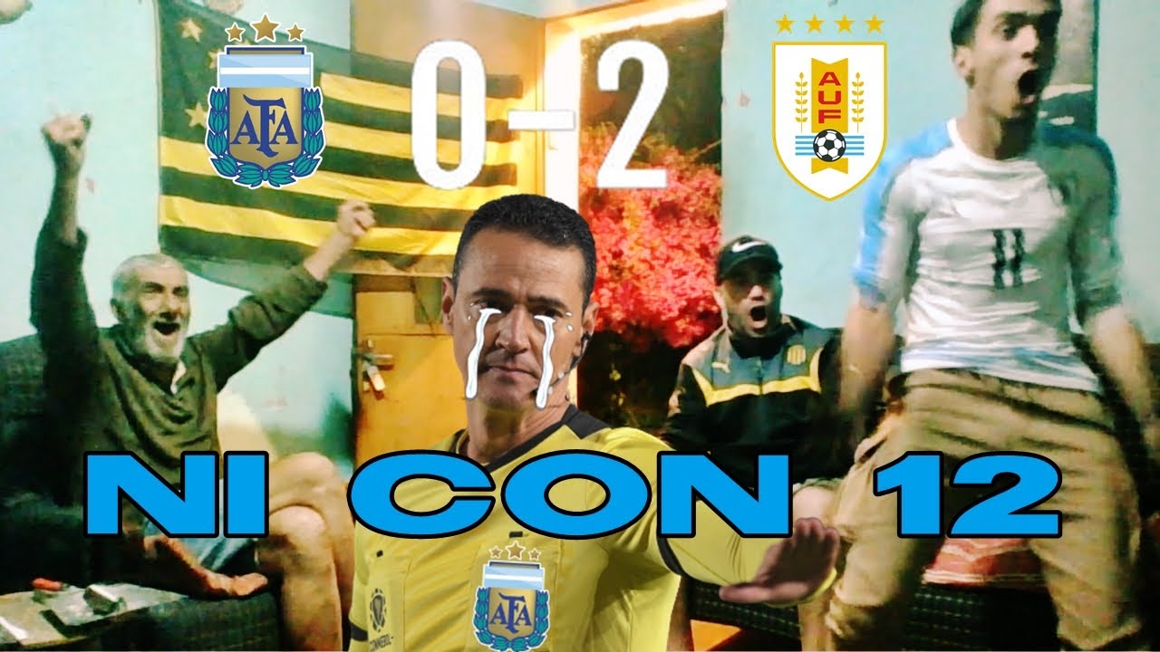 ARGENTINA 0 VS URUGUAY 2 / REACCIÓN DE HINCHAS 