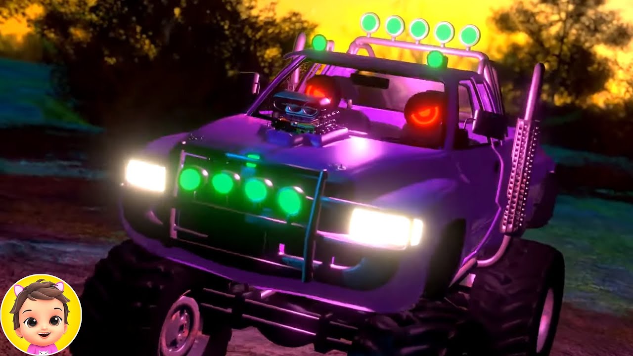 Beware The Monster Truck, Scary Halloween Songs, Spooky Cartoon Videos