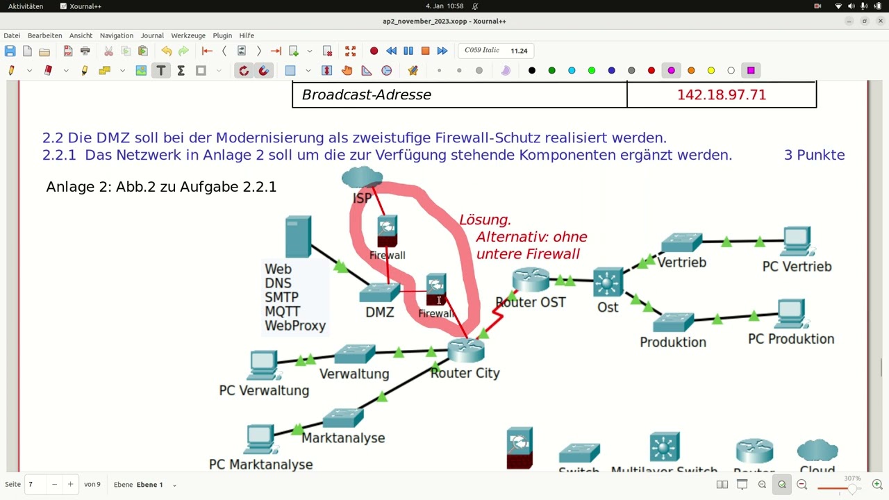 AP2-FISI-BaWü November 2023 (8/12) - Adressierung, Firewall, DMZ