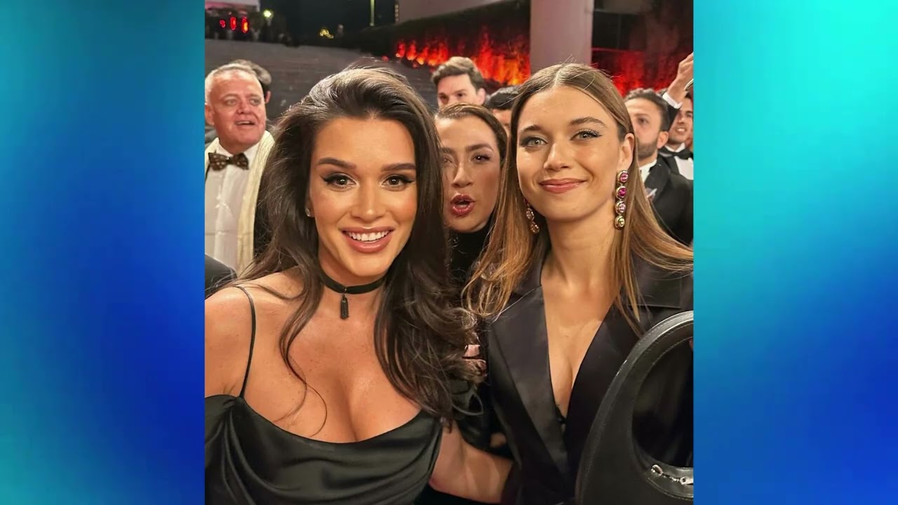Afra Saraçoğlu and Mert Ramazan Demir with celebrities