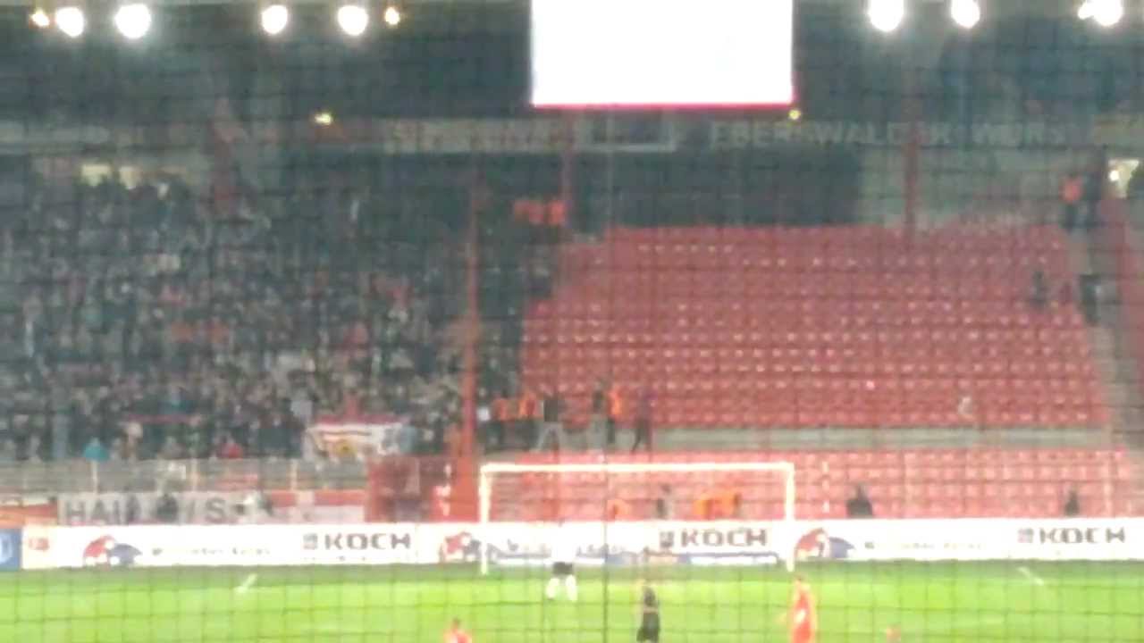 Union Berlin vs. Eintracht Frankfurt 26.3.2012 - Frankfurt supporters take over the away section