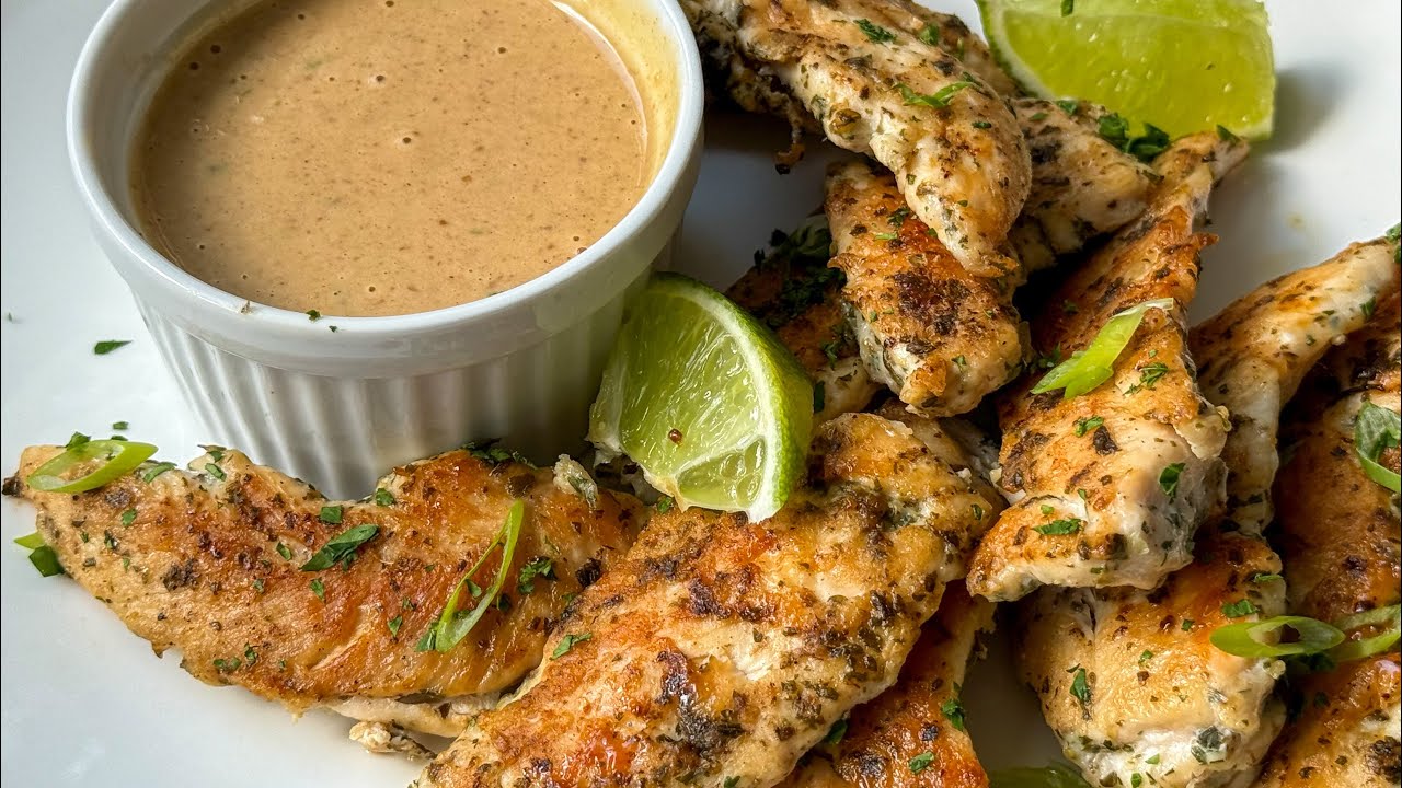 Judine Mullen is making chicken tenders & Thai peanut sauce for toddler
