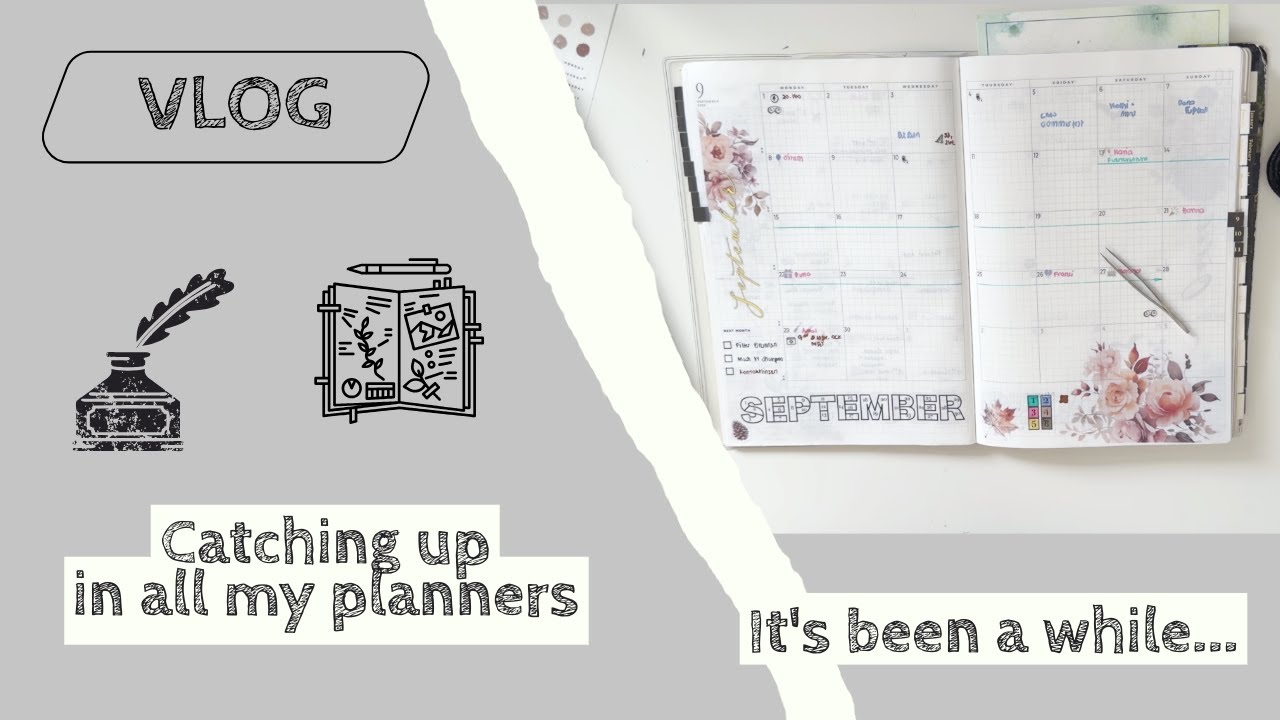 VLOG Catching up / September 2025 in my planners