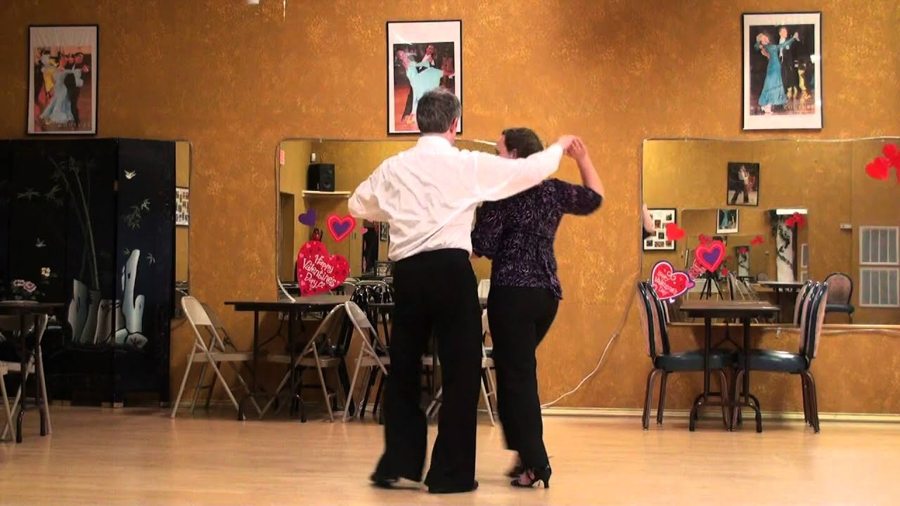 Rumba Lesson 33, Walk around turn to Shadow Position