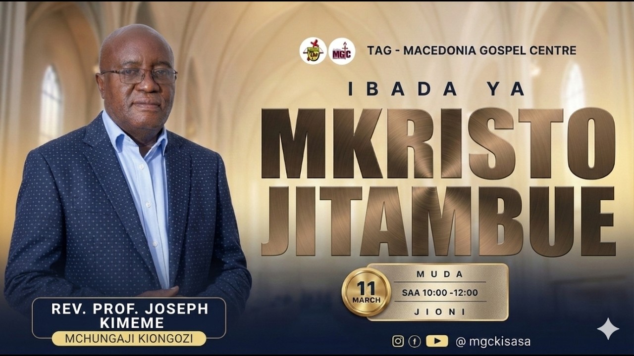 IBADA YA JUMATANO: 11/03/2026 - MCHUNGAJI JOSEPH KIMEME