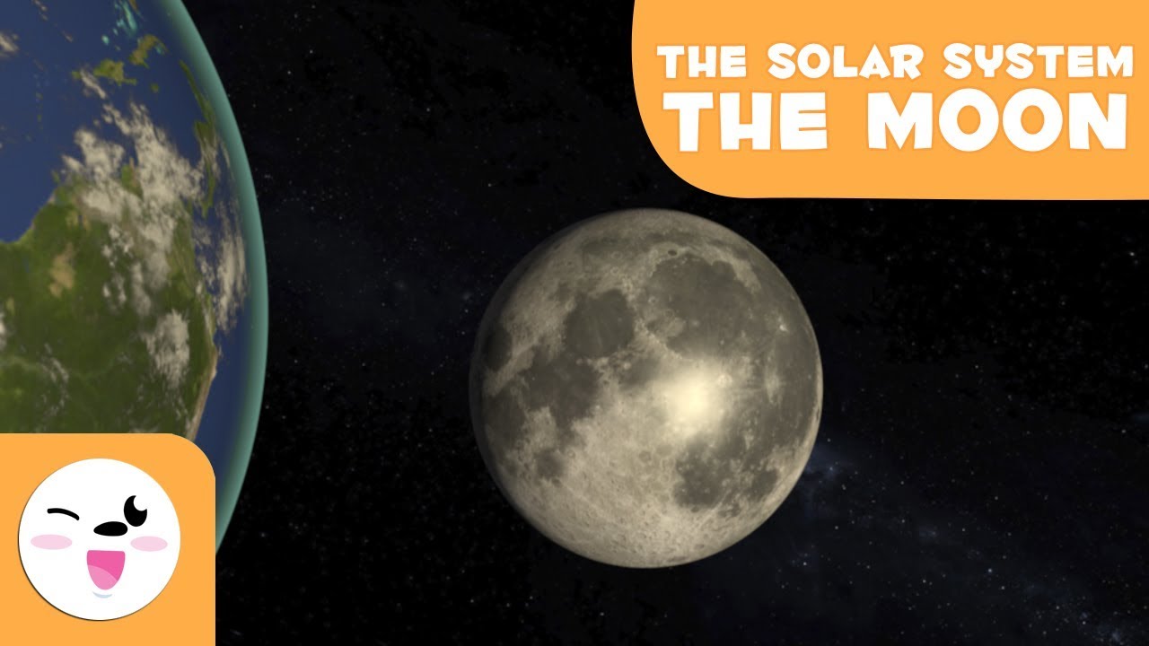 The Moon, the Earth's Satellite - Solar System 3D Animation for Kids
