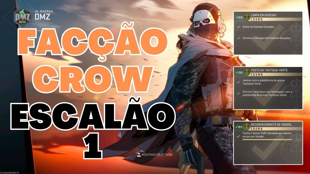 DMZ - Missões Facção Crow - Limpa em Koschei / Teste de Tactique-Verte / Reconhecimento em Vondel