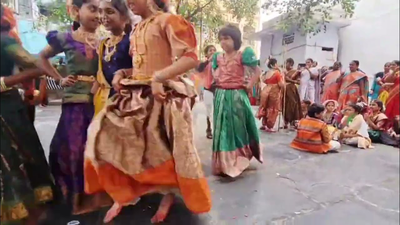 Sankranthi theam #NavaBharath school #vijayawada Krishna lanka #sankranthi sambaralu
