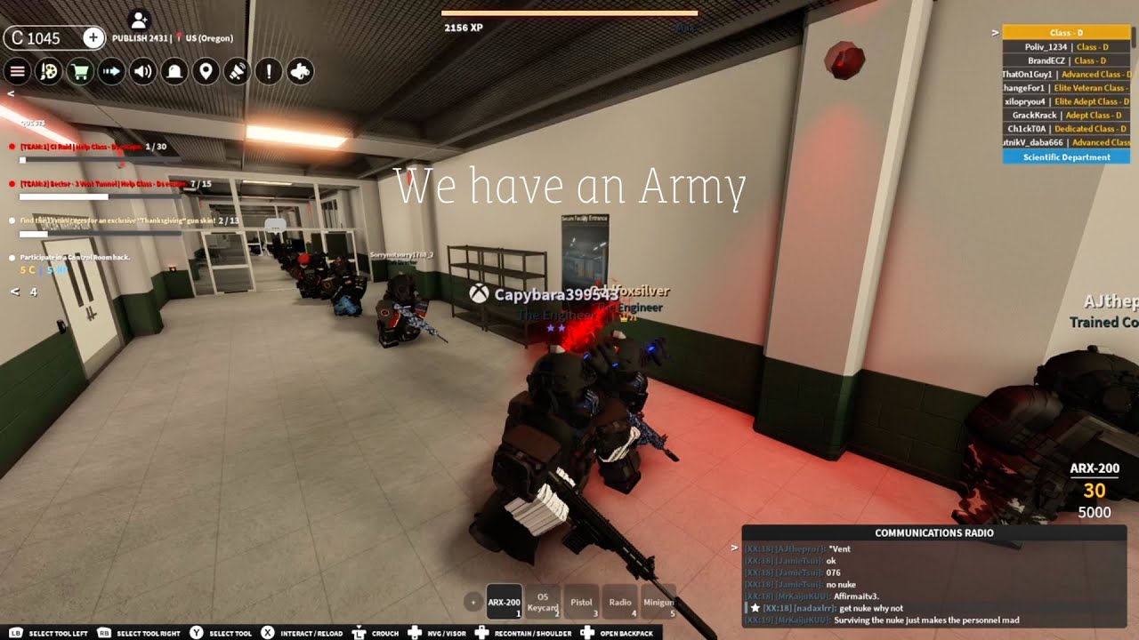 I tried playing Ci alone but instead Got an Army? (Scp Roleplay) Roblox