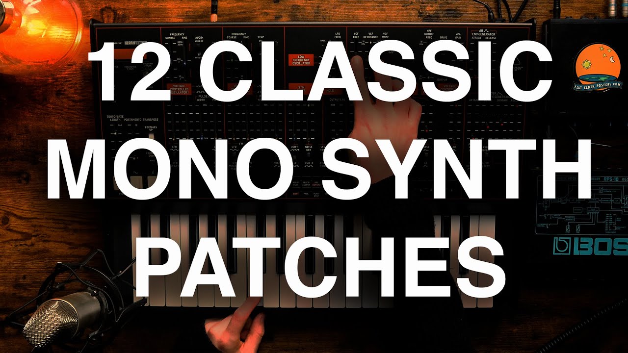 12 Classic MONO SYNTH Patches and Techniques!!
