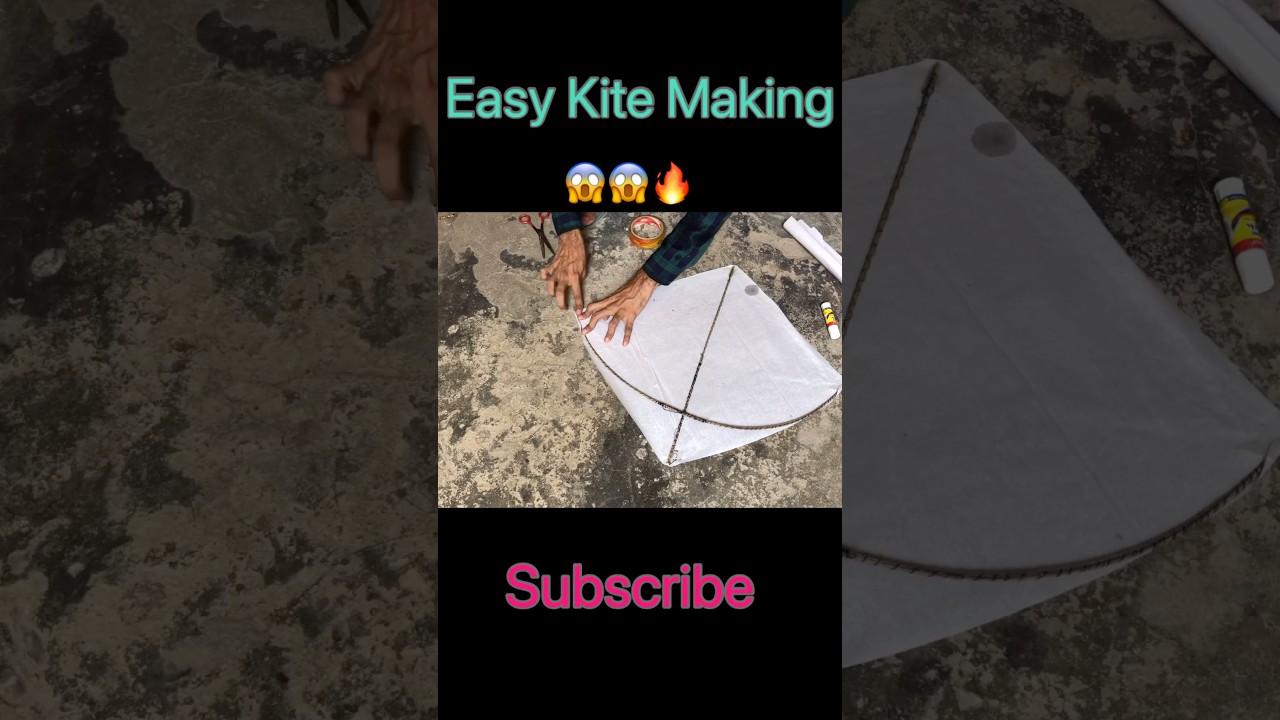 Kite making Trick 😱🔥 #kite #kiteflying #15august #patang #youtubeshorts #viralvideo