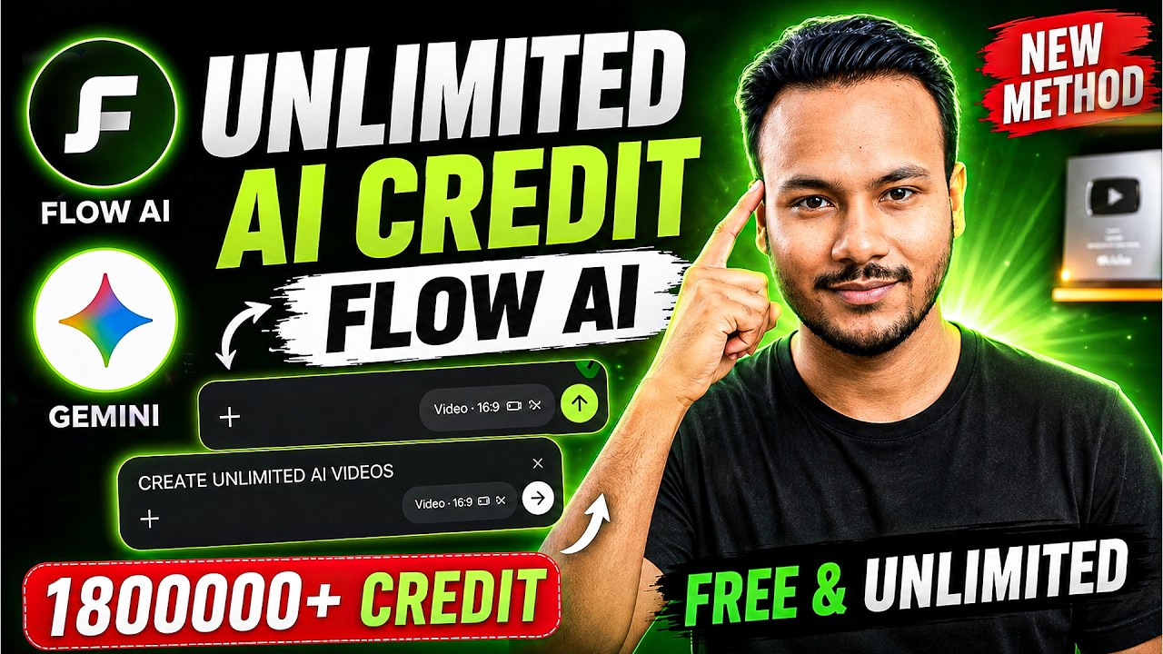😍 Claim 100000+ Credits on Google Flow For Free⚡| Google Flow Unlimited Credits FREE