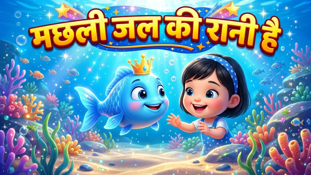 Machli Jal Ki Rani Hai | मछली जल की रानी है #kidspoemhindi #hindinurseryrhymes ##KidsAnimationD