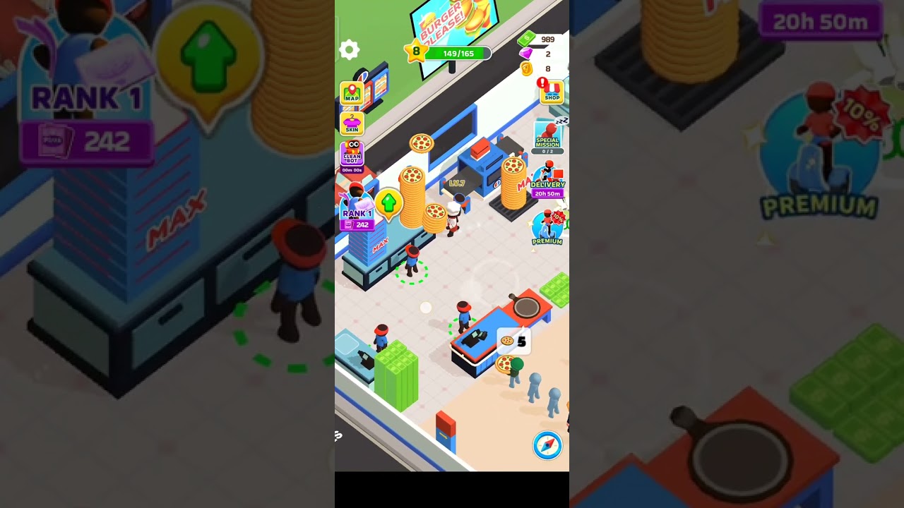 Pizza ready level 8 #ytshorts #games #pizzaready #pizza