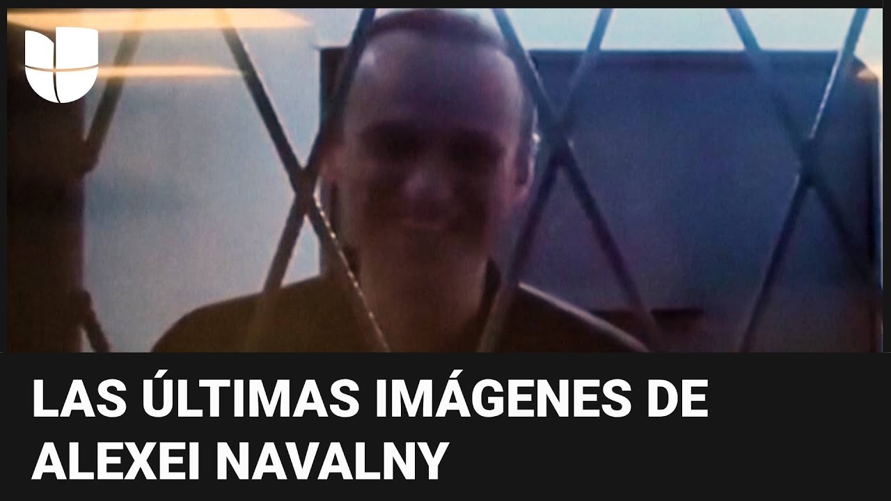 Las últimas imágenes públicas de Alexei Navalny antes del anuncio de su muerte en la cárcel