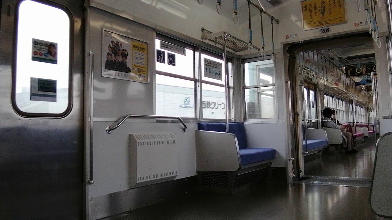 【西鉄】ドアカット 都会のローカル？櫛原駅 5000形ドア限定開閉