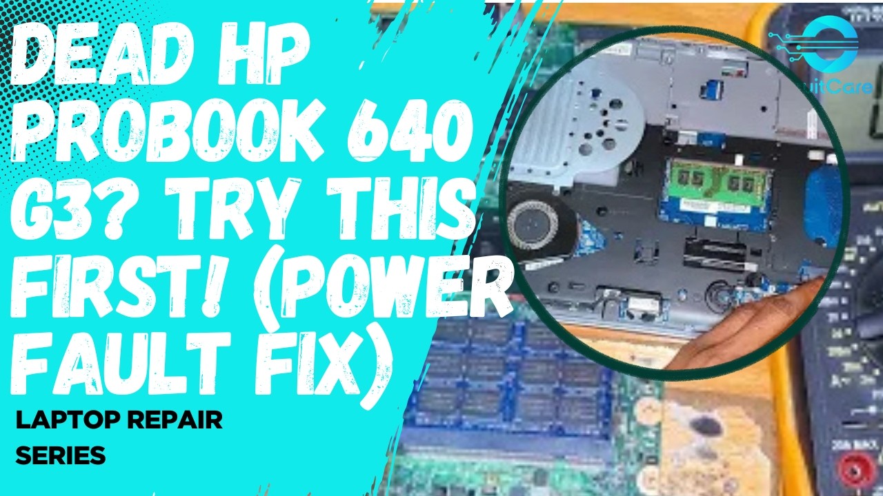 DEAD HP ProBook 640 G3? Try THIS First! (Power Fault Fix) #laptoprepair #computerrepair #repair