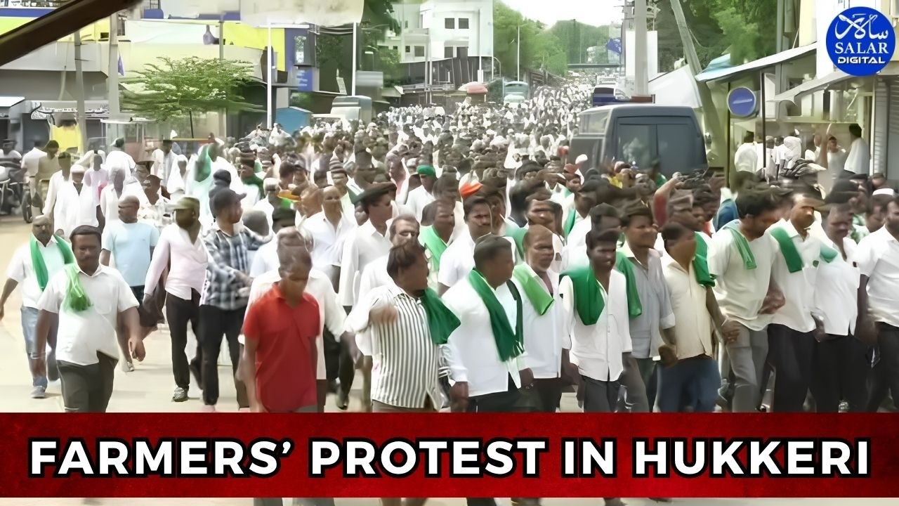 Farmers Protest in Hukkeri Over Pending Irrigation Projects