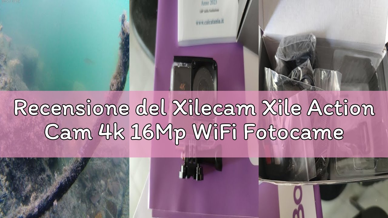 Recensione del Xilecam Xile Action Cam 4k 16Mp WiFi Fotocamera Subacquea 2.4G Telecomando Subacquea