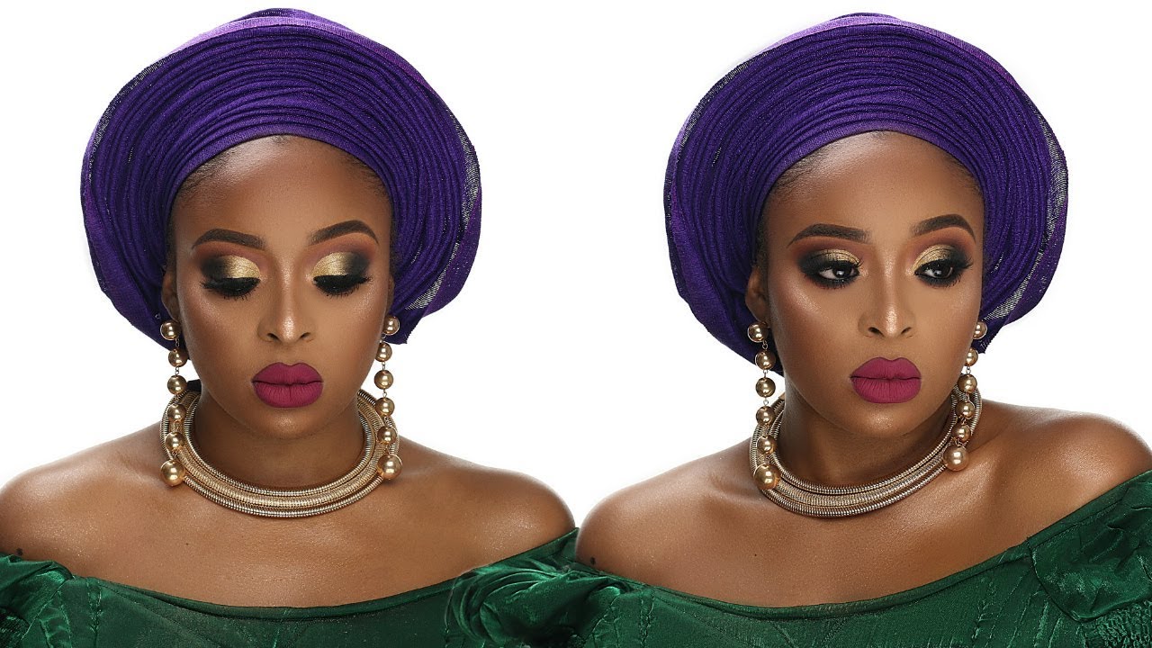 NIGERIAN TRADITIONAL BRIDAL/WEDDING MAKEUP TUTORIAL