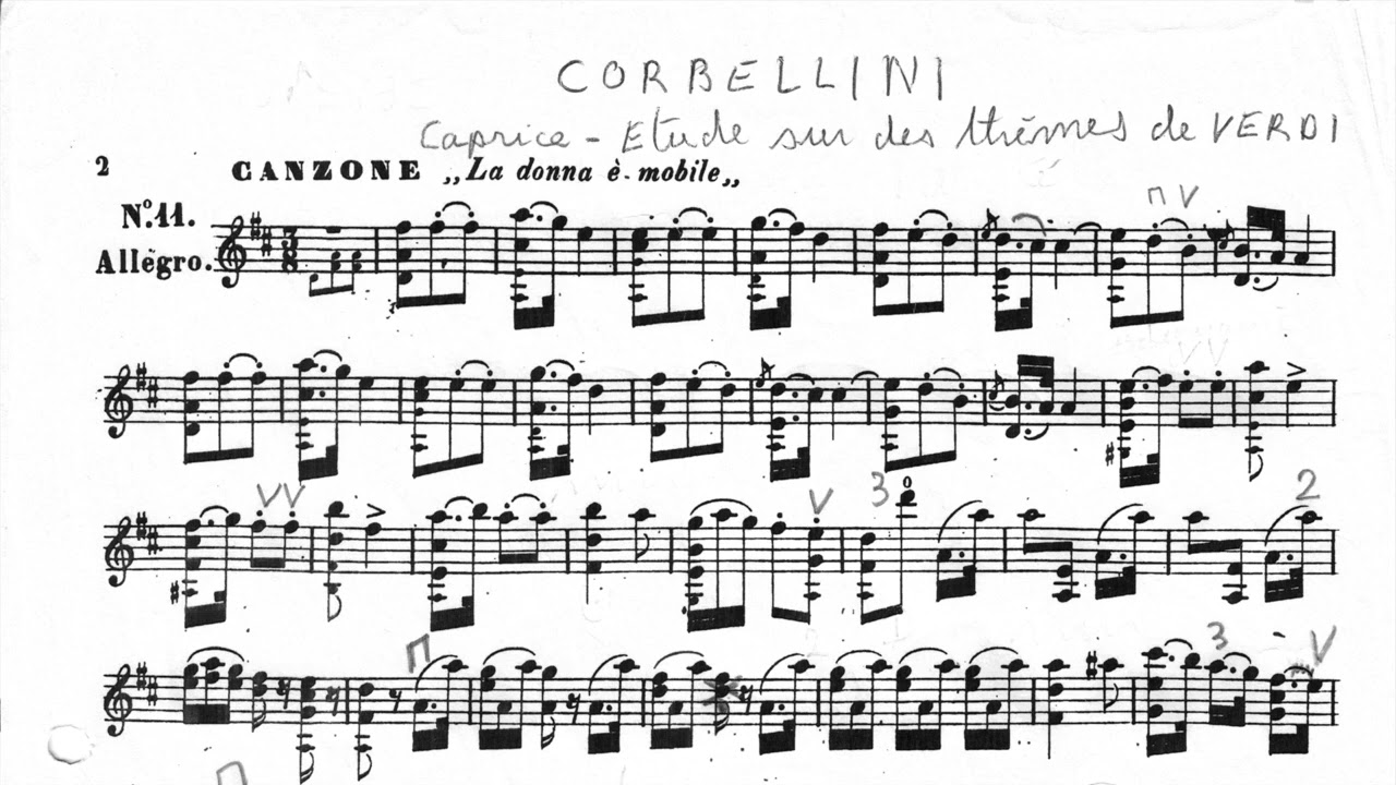 Vincenzo CORBELLINI : Etude N°11 sur 