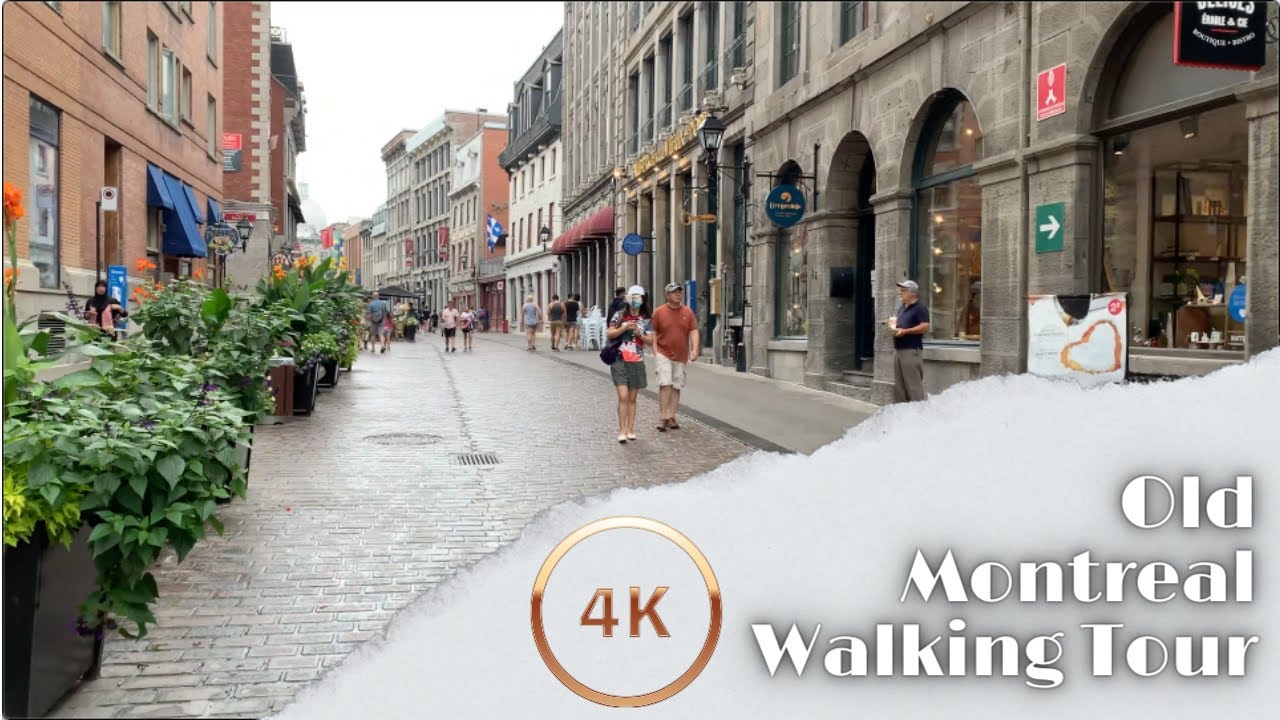 4k Walking Tour - Old Montreal