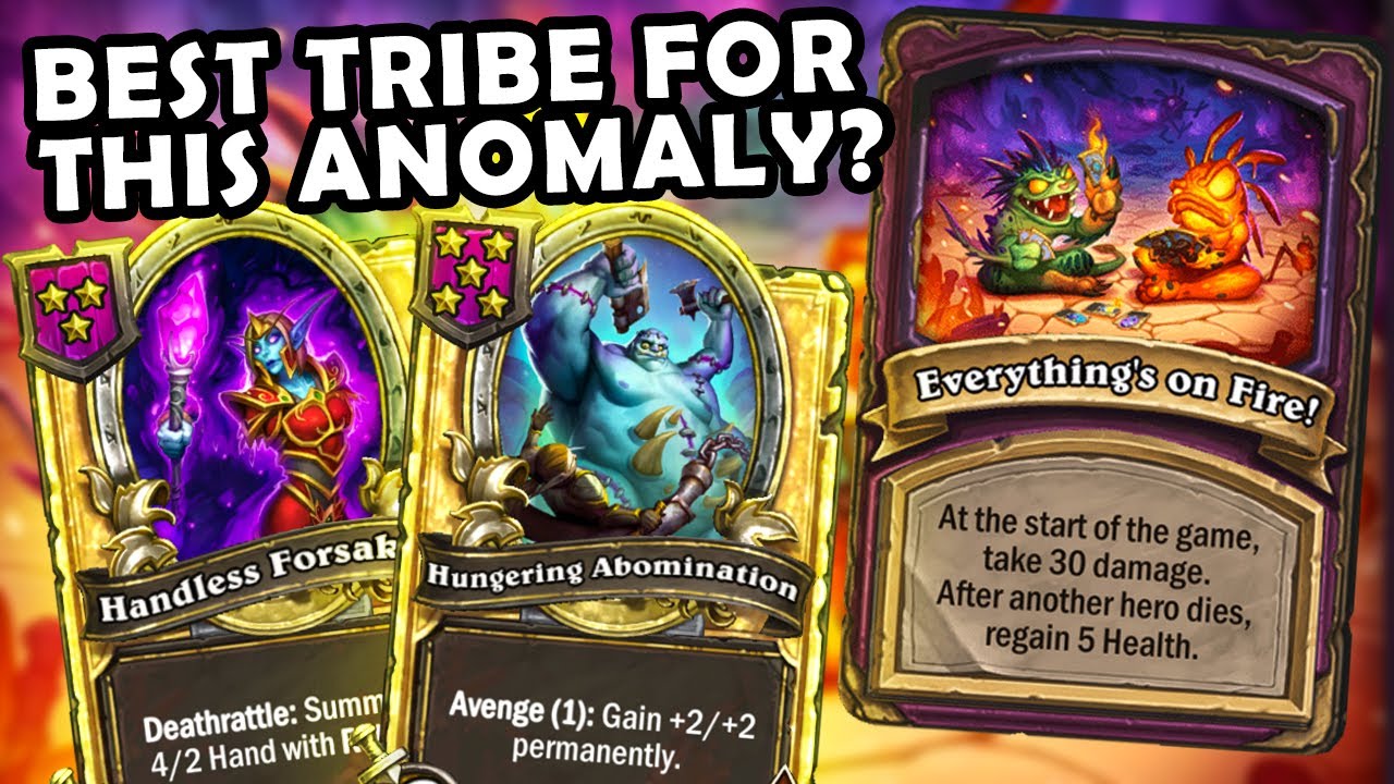 Undeads Are AMAZING With Anomaly Everything&rsquo;s on Fire! | Hearthstone Battlegrounds