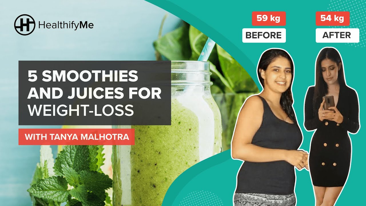 5 HEALTHY JUICE & SMOOTHIE RECIPES For Weight Loss | Easy & Tasty Lockdown Recipes | HealthifyMe