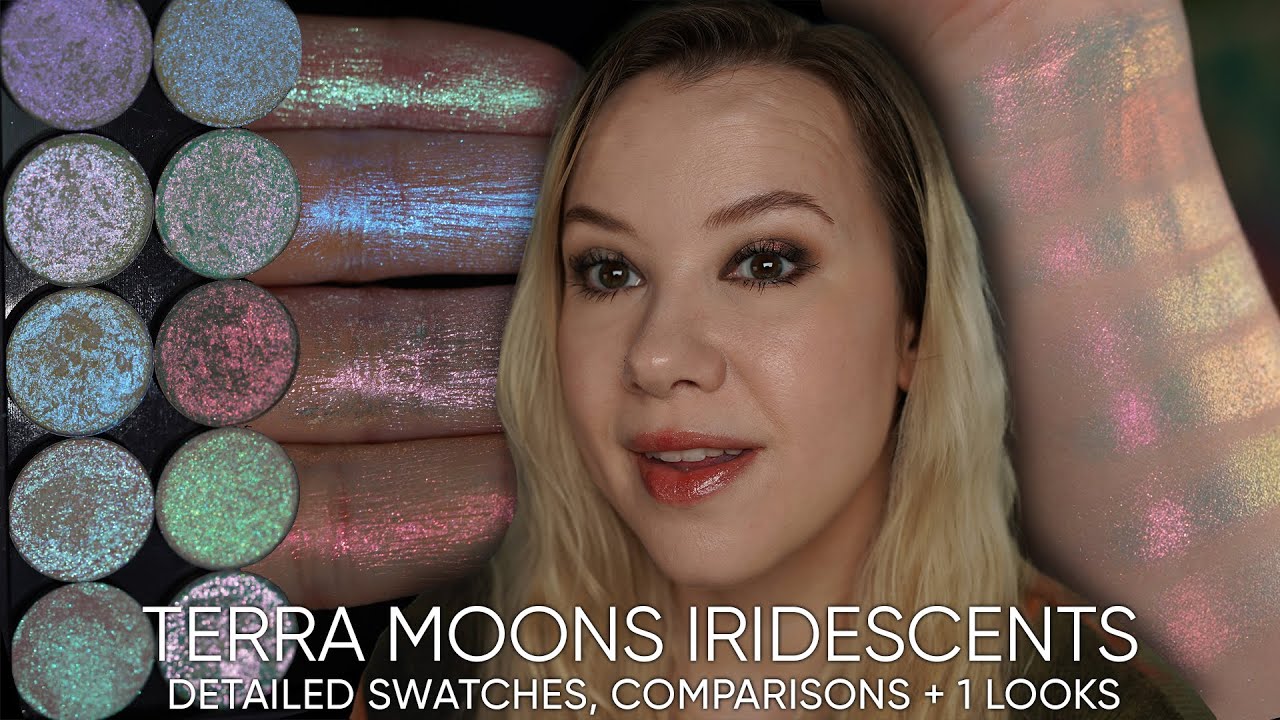 Terra Moons City of Stars Iridescent Eyeshadows | Detailed swatches, comparisons & 1 look