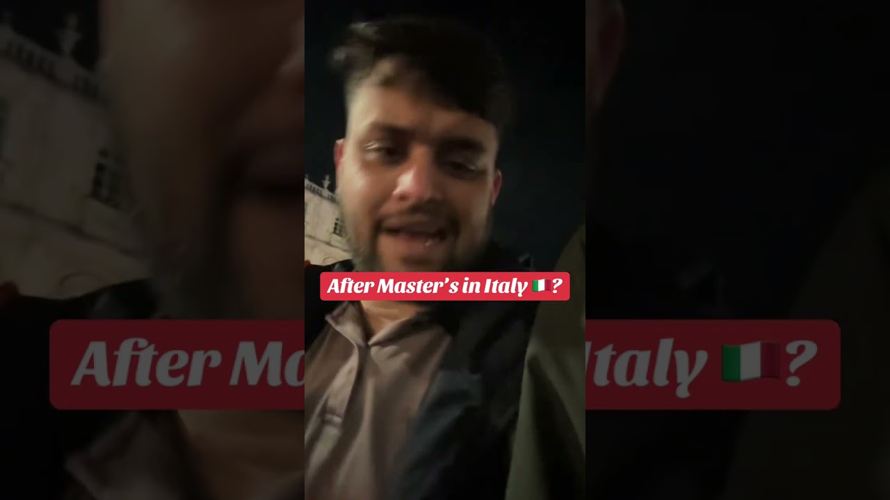 After Master’s in Italy 🇮🇹?