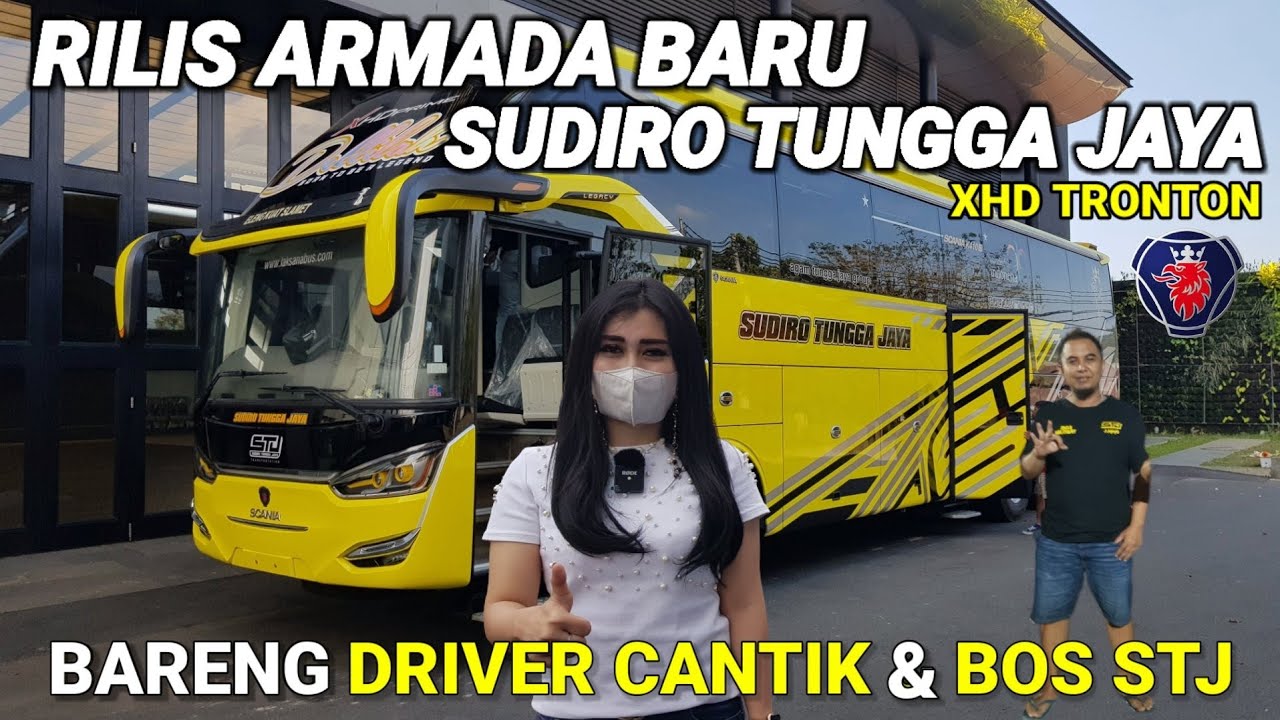DRIVER CANTIK IKUT JEMPUT BUS BARU BARENG BOS STJ