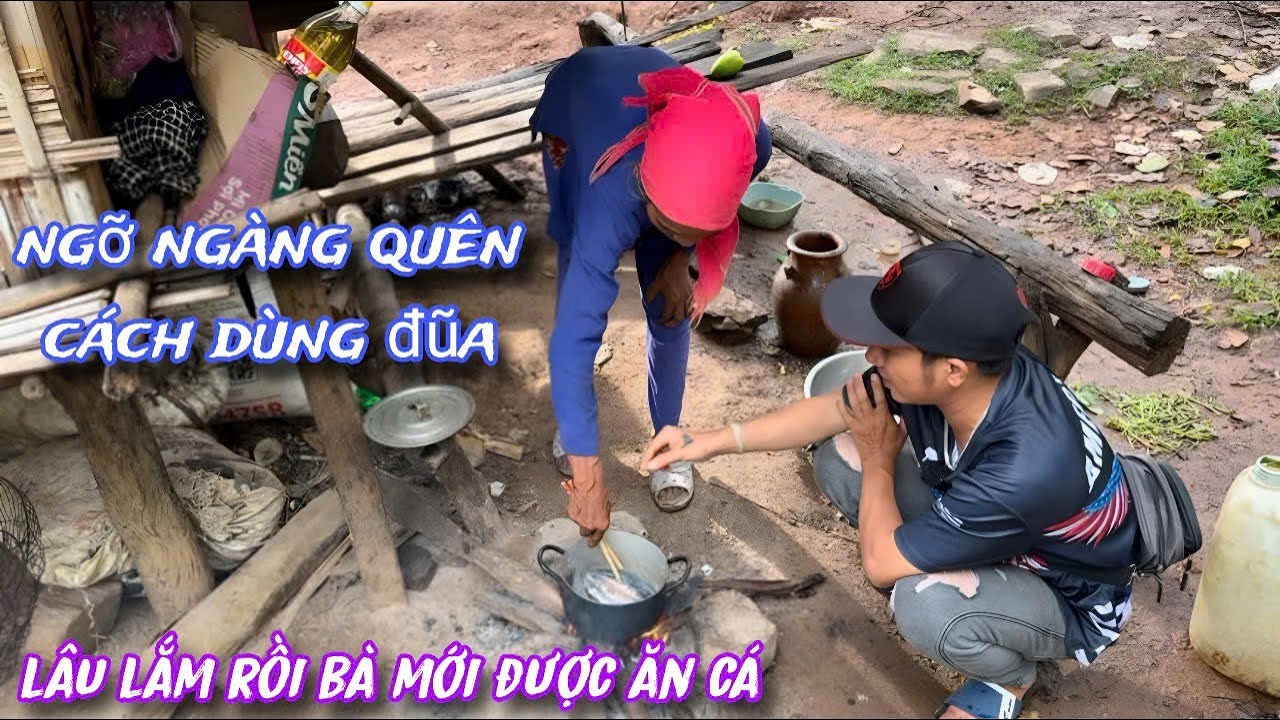 BẤT NGỜ chưa từng có, được BIẾU cá tươi, bà cụ ĐỨNG HÌNH quên cách dùng đũa../537