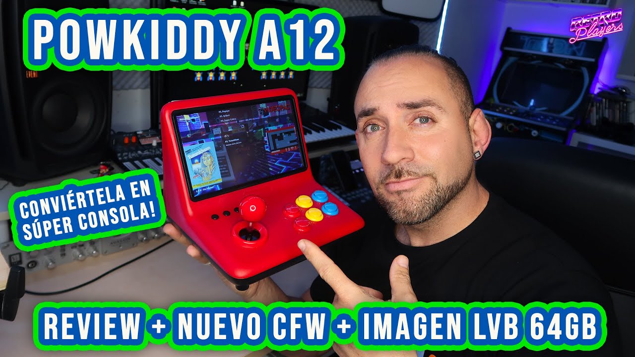 🕹POWKIDDY A12 REVIEW + INSTALAR NUEVO CFW (TEAM RUKA) + IMAGEN LVB 64GB 👾RETROPLAYERS👾