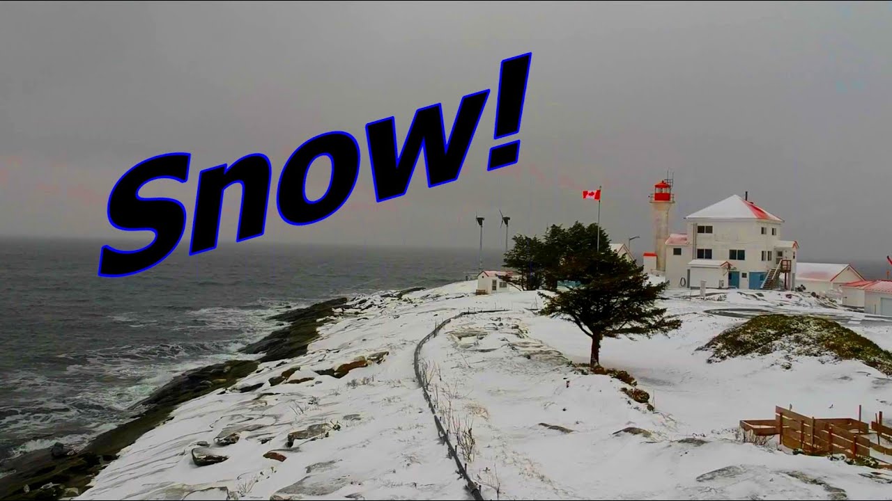 Lighthouse Keeper gets some Snow