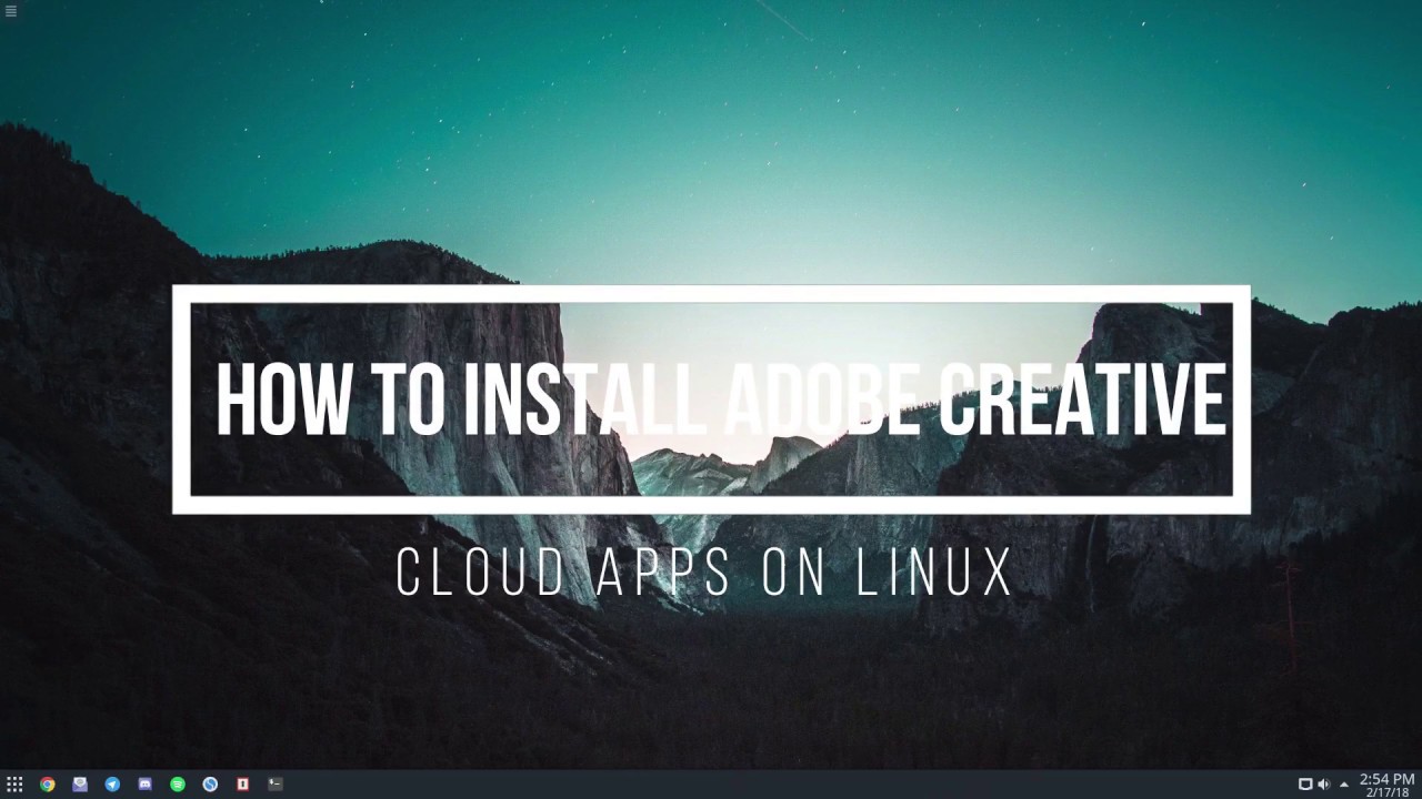 Как установить приложения Adobe Creative Cloud в Linux