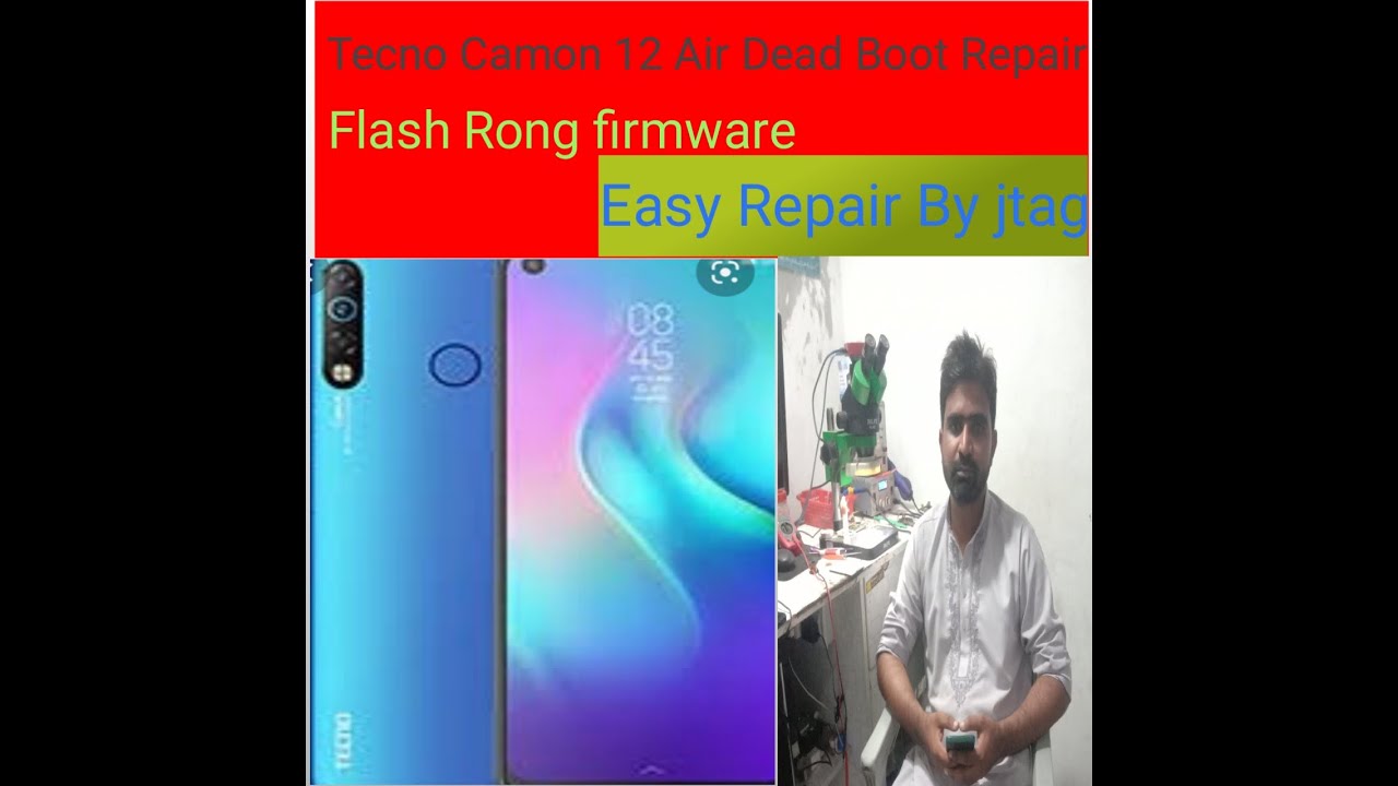 Tecno Camon 12 Air kc3 dead boot repair  easy jtag
