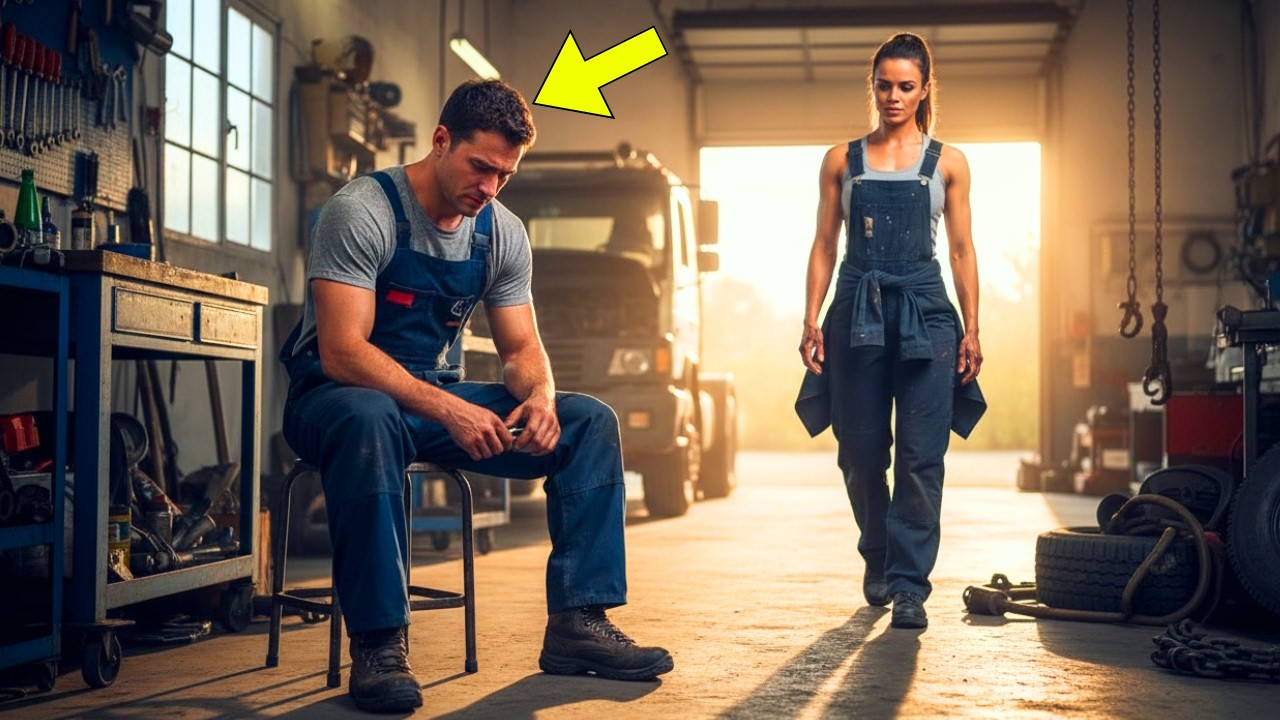 DOPO AVER PERSO LA MOGLIE HA LASCIATO TUTTO… FINCHÉ UNA GIOVANE MECCANICA HA RIACCESO I SUOI OCCHI..