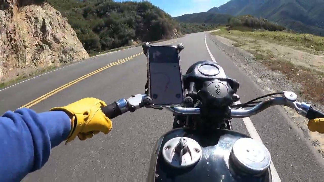 Los Angeles - Antique motorcycle spin - Sand Canyon Rd - DKW NZ500 from 1939-year.