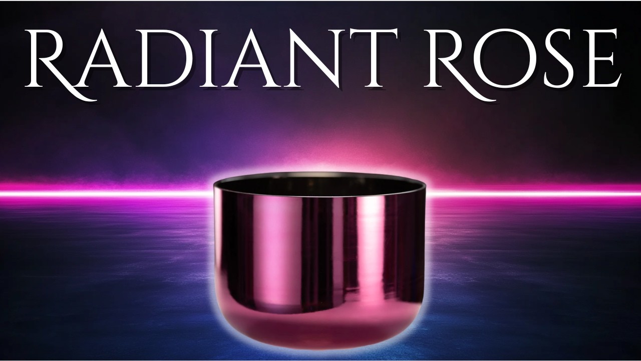 183 Hz F# Perfect Pitch | Radiant Rose Crystal Singing Bowl Sound Bath (11”)