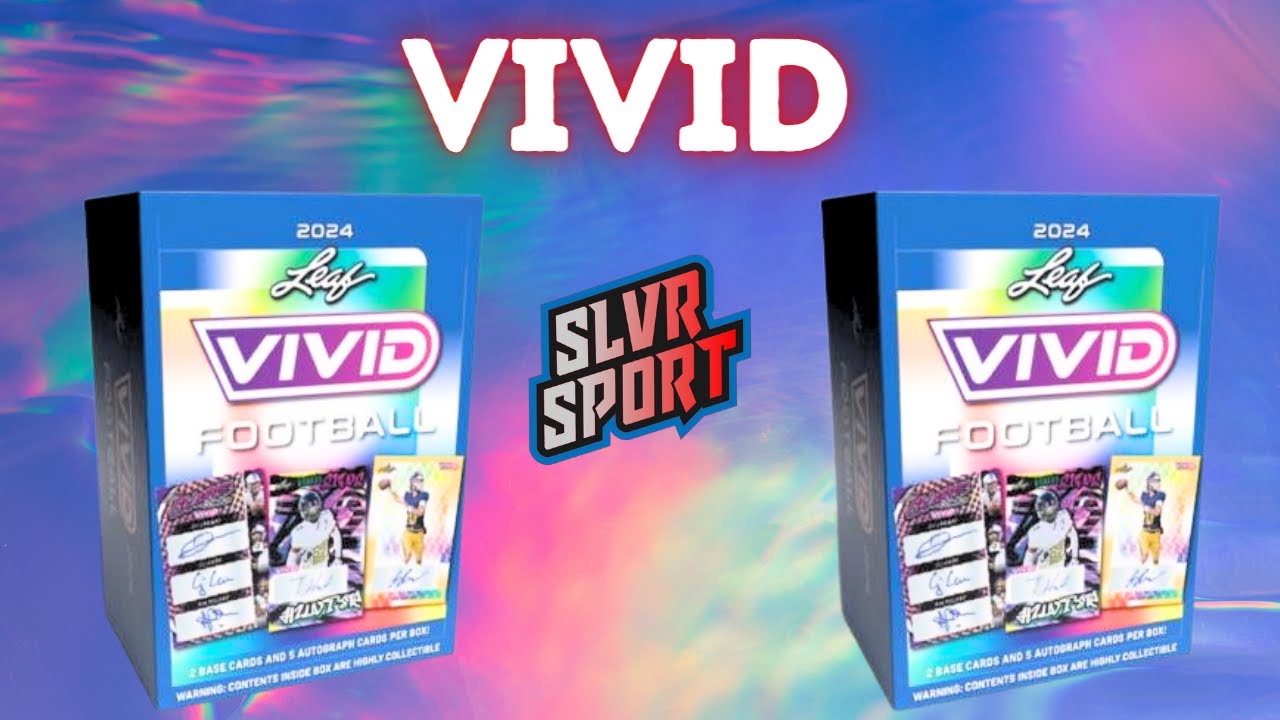 We Can't Figure This Out 🤷‍♂️ - 2024 Leaf Vivid Football Hobby Box (X2) - 10 AUTOS