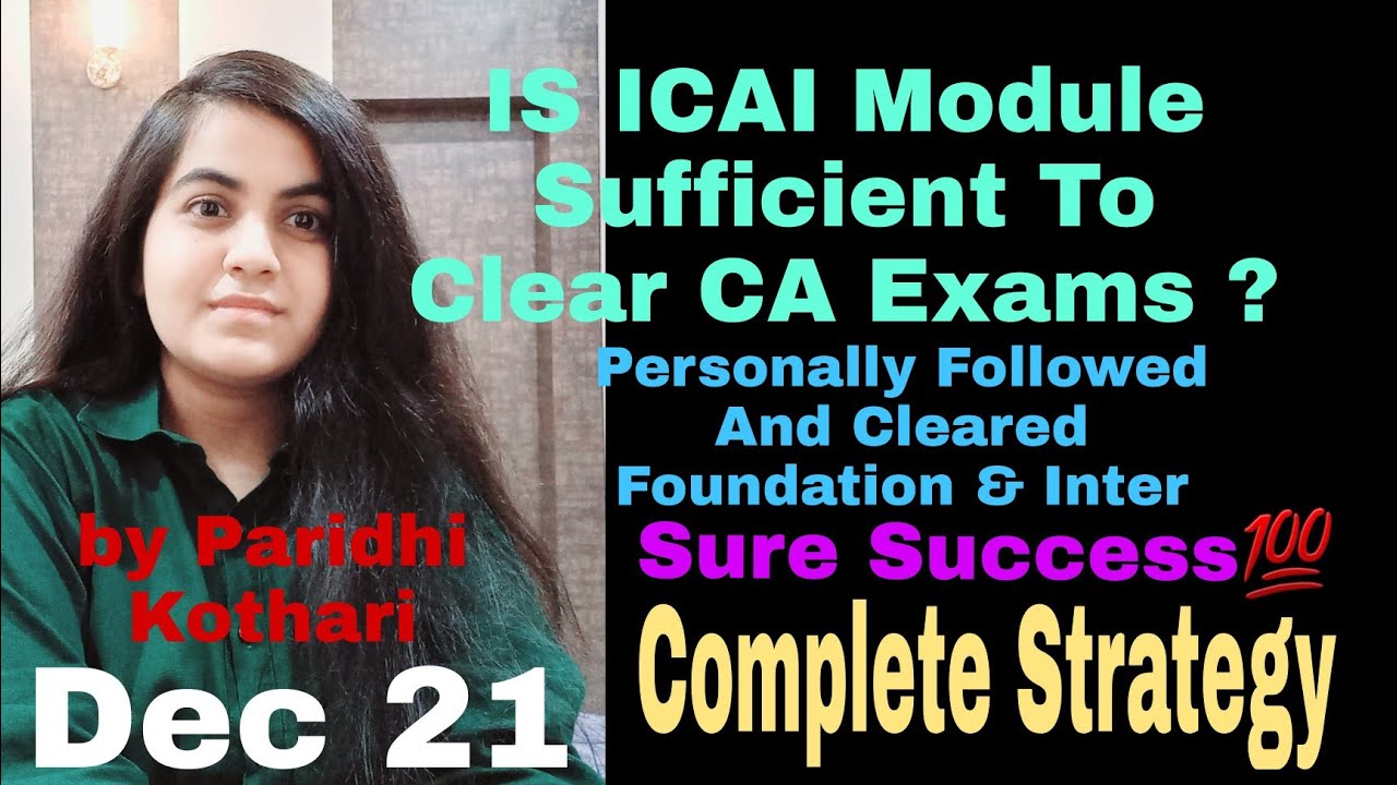 Is ICAI Module Sufficient To Clear CA Exams | Exam Tips And Strategy | CA Learners