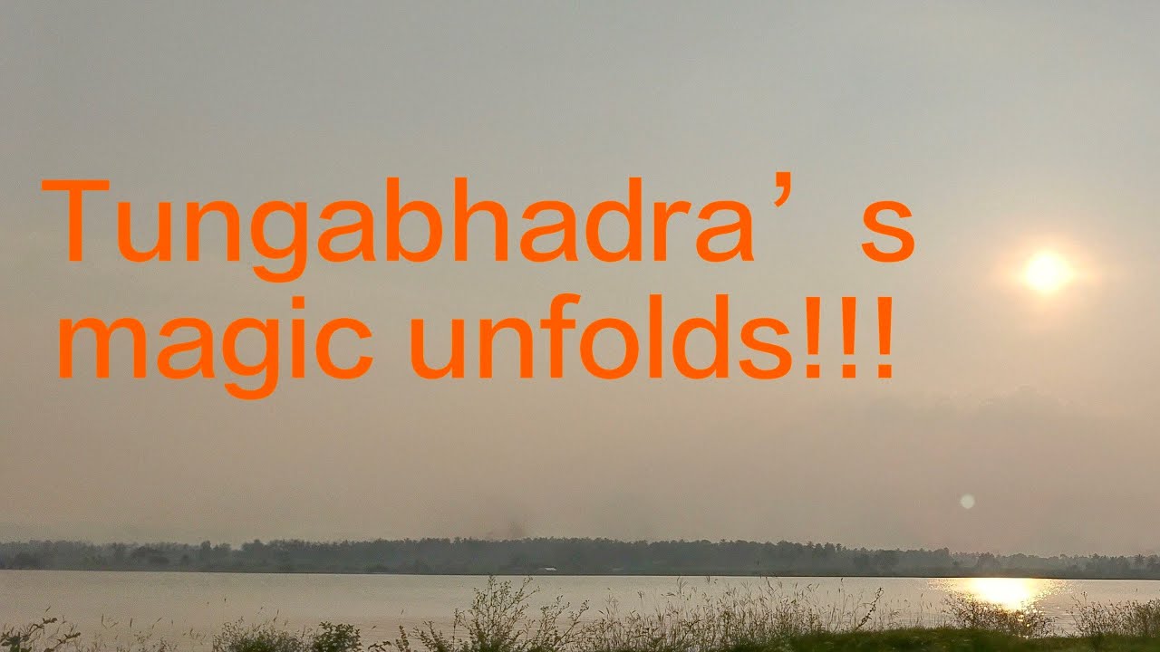 From sunset over the lake to dancing lights  &mdash; Tungabhadra&rsquo;s magic unfolds! 💫